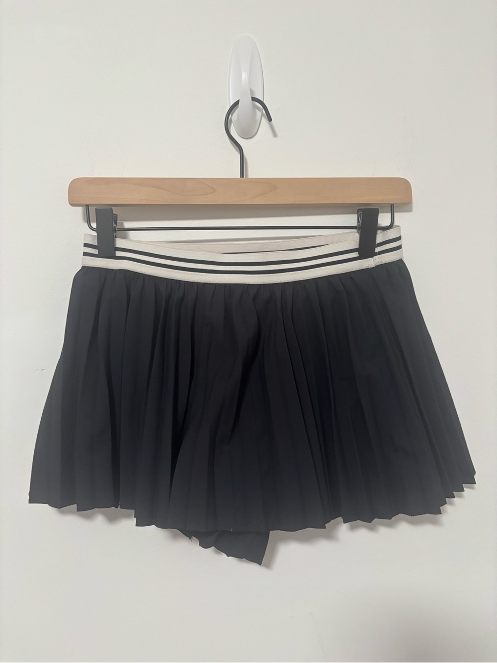 Free people movement black pleated high rise shorts